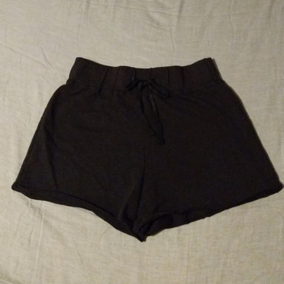 James Perse Fleece Sweat Shorts Black - Picture 2 of 6